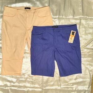 SET OF 2 - Lee Rider's Capri Jeans + Bermuda Shorts Size 18m NWT